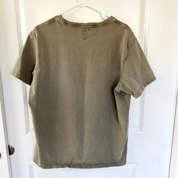 HIROSHI KATO The Stamp T-Shirt Military Green XL - Picture 3 of 6